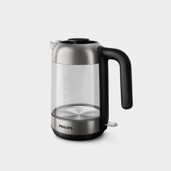 Glass Kettle Stainless Steel, Crystal 2200W 1 7L, Mid Entry Light Status Indicator