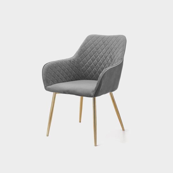 Angela Luxury Modern Restaurant Dining Chair Nordic Upholstered Fabric Velvet